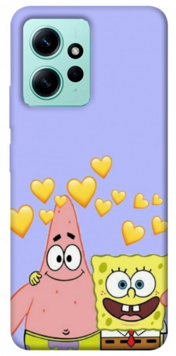 Чехол itsPrint Боб и Патрик для Xiaomi Redmi Note 12 4G