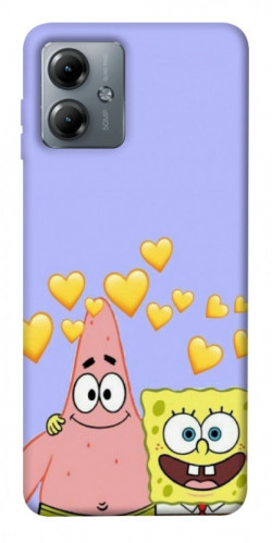 Чехол itsPrint Боб и Патрик для Motorola Moto G14