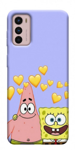 Чехол itsPrint Боб и Патрик для Motorola Moto G42