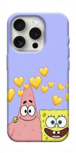 Чехол itsPrint Боб и Патрик для Apple iPhone 16 Pro (6.3")