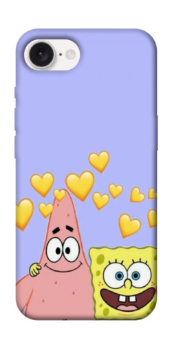 Чехол itsPrint Боб и Патрик для Apple iPhone 16e (6.1")