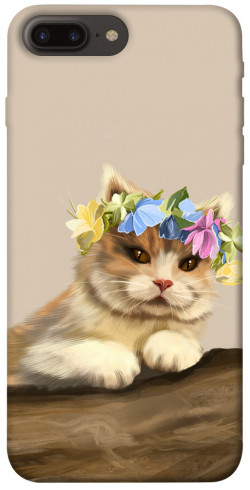 Чехол itsPrint Cat in flowers для Apple iPhone 7 plus / 8 plus (5.5")