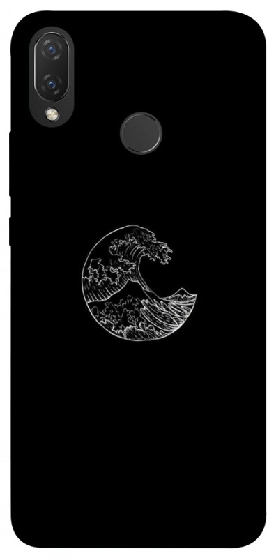 Чехол itsPrint Полумесяц для Huawei P Smart+ (nova 3i), black, купить оптом с доставкой