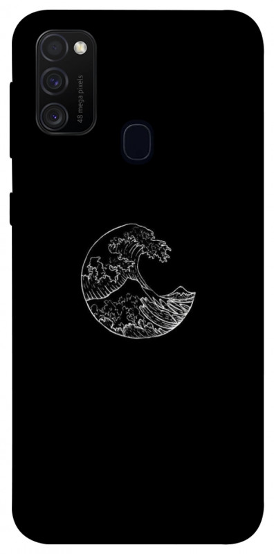 Чехол itsPrint Полумесяц для Samsung Galaxy M30s / M21, black, купить оптом с доставкой