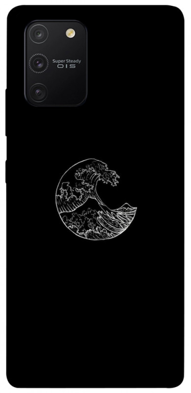 Чехол itsPrint Полумесяц для Samsung Galaxy S10 Lite, black, купить оптом с доставкой