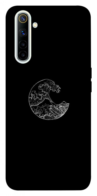 Чехол itsPrint Полумесяц для Realme 6, black, купить оптом с доставкой