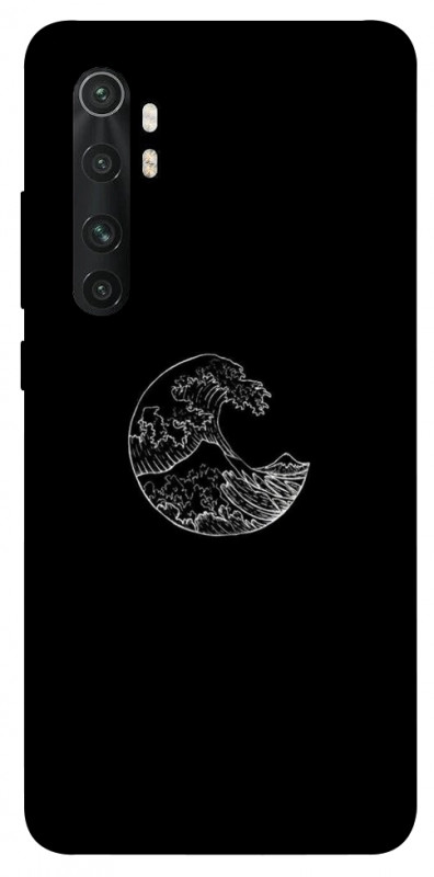 Чехол itsPrint Полумесяц для Xiaomi Mi Note 10 Lite, black, купить оптом с доставкой