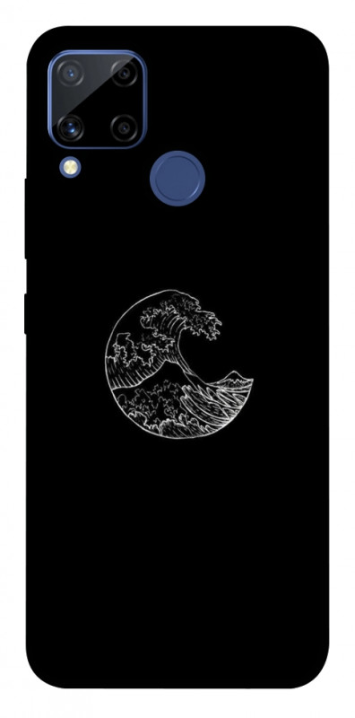 Чехол itsPrint Полумесяц для Realme C15, black, купить оптом с доставкой