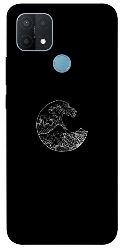 Чехол itsPrint Полумесяц для Oppo A15s / A15, black, купить оптом с доставкой