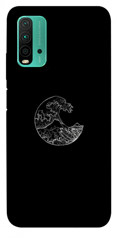 Чехол itsPrint Полумесяц для Xiaomi Redmi Note 9 4G / Redmi 9 Power / Redmi 9T, black, купить оптом с доставкой