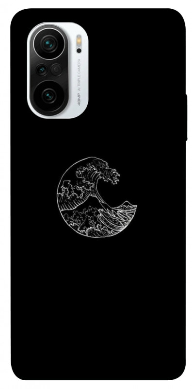 Чехол itsPrint Полумесяц для Xiaomi Redmi K40 / K40 Pro / K40 Pro+ / Poco F3, black, купить оптом с доставкой