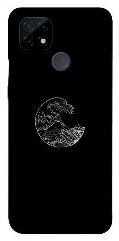 Чехол itsPrint Полумесяц для Realme C21, black, купить оптом с доставкой