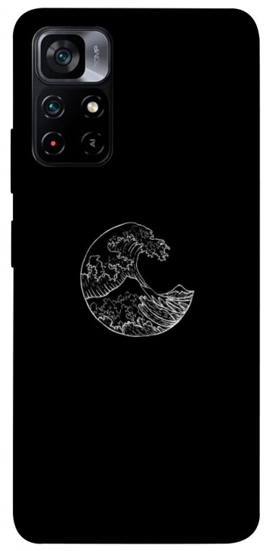 Чехол itsPrint Полумесяц для Xiaomi Poco M4 Pro 5G, black, купить оптом с доставкой