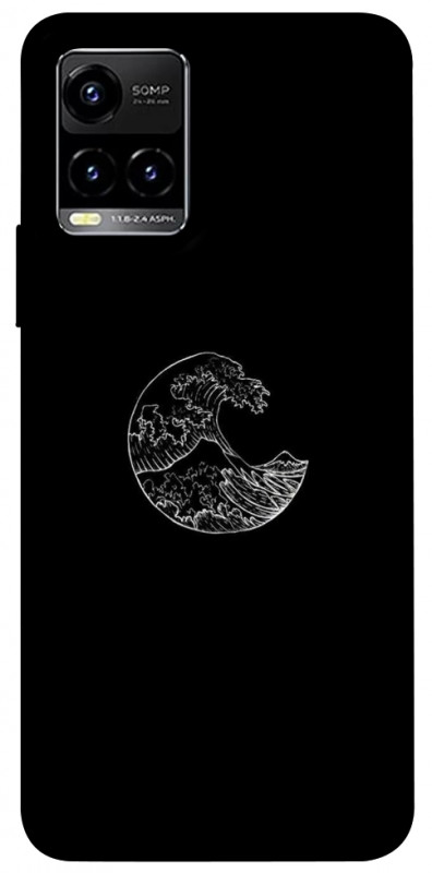 Чехол itsPrint Полумесяц для Vivo Y21 / Y33s, black, купить оптом с доставкой