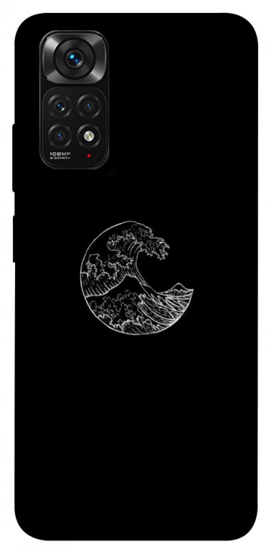 Чехол itsPrint Полумесяц для Xiaomi Redmi Note 11 (Global) / Note 11S, black, купить оптом с доставкой