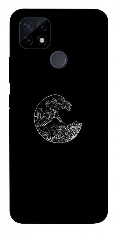 Чехол itsPrint Полумесяц для Realme C12, black, купить оптом с доставкой