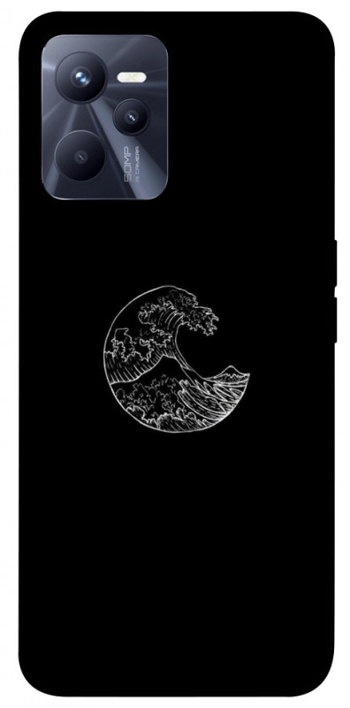 Чехол itsPrint Полумесяц для Realme C35, black, купить оптом с доставкой