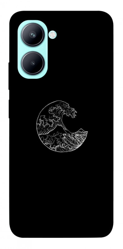 Чехол itsPrint Полумесяц для Realme C33, black, купить оптом с доставкой