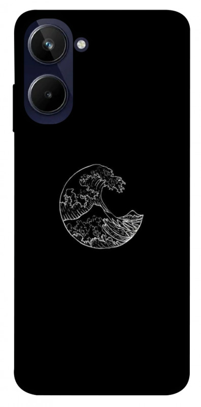 Чехол itsPrint Полумесяц для Realme 10 4G, black, купить оптом с доставкой