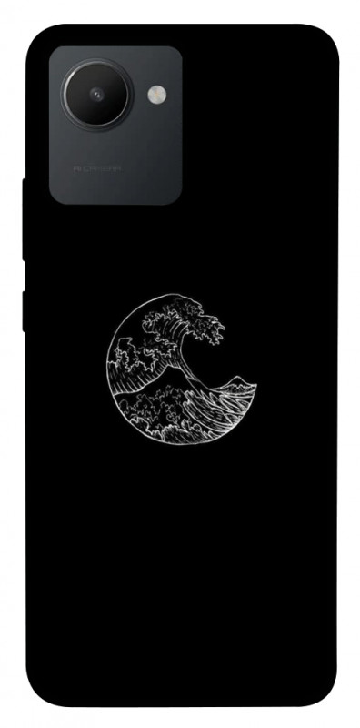 Чехол itsPrint Полумесяц для Realme C30s, black, купить оптом с доставкой