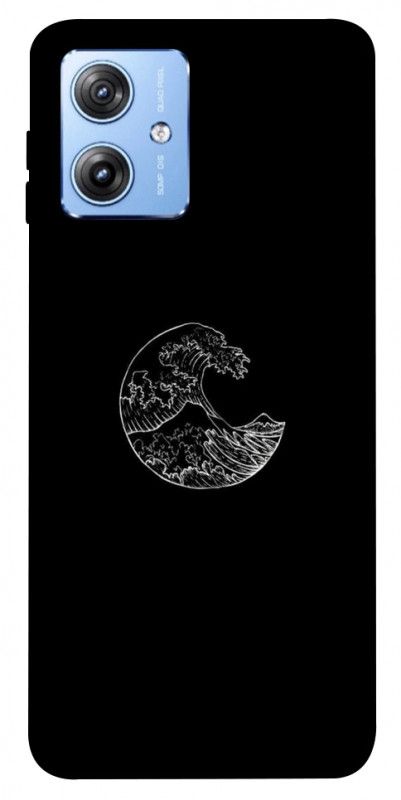 Чохол itsPrint Півмісяць для Motorola Moto G84, black, купити оптом з доставкою