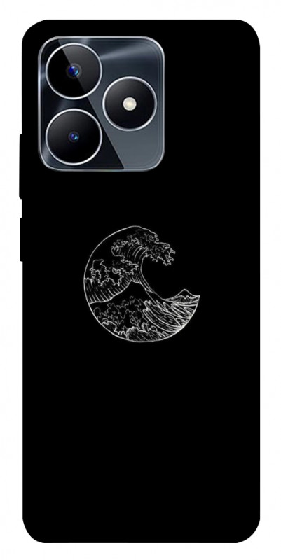 Чехол itsPrint Полумесяц для Realme C53, black, купить оптом с доставкой