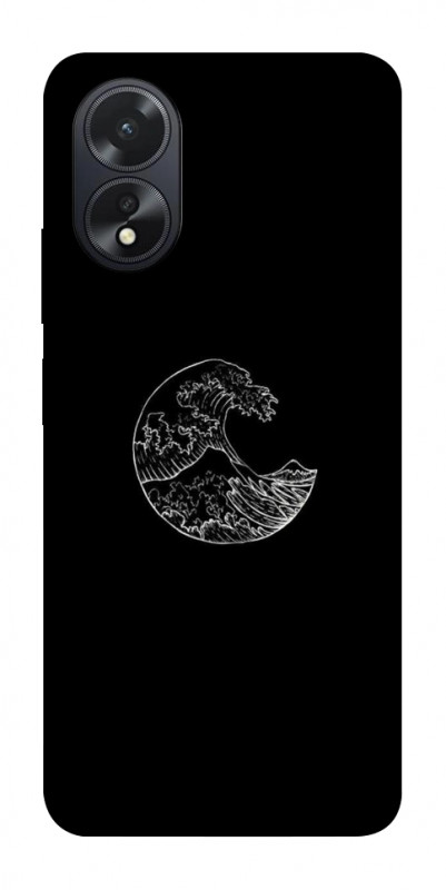 Чехол itsPrint Полумесяц для Oppo A38, black, купить оптом с доставкой
