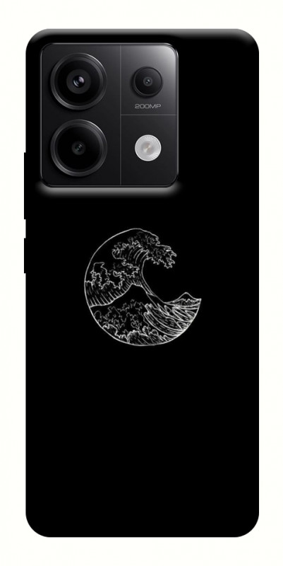 Чехол itsPrint Полумесяц для Xiaomi Redmi Note 13 Pro 4G, black, купить оптом с доставкой