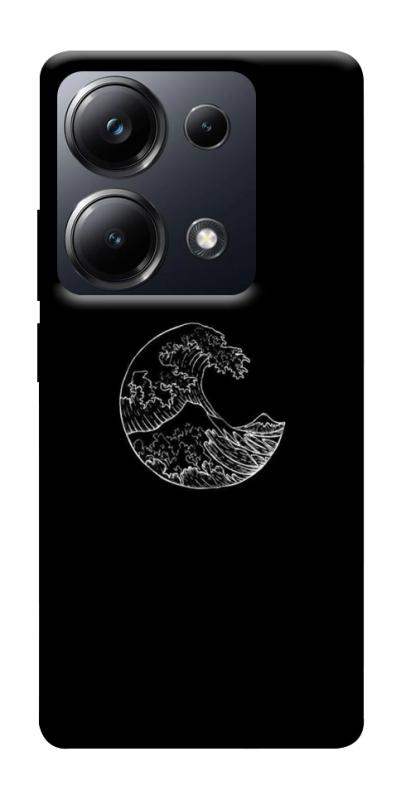 Чехол itsPrint Полумесяц для Xiaomi Redmi 13 4G / Poco M6 4G, black, купить оптом с доставкой