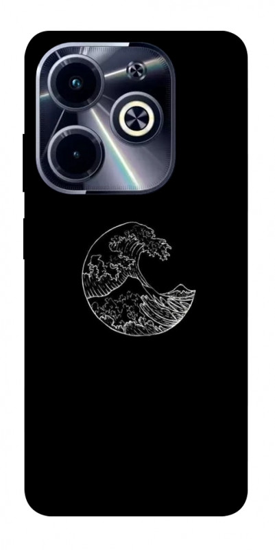 Чехол itsPrint Полумесяц для Infinix Hot 40i, black, купить оптом с доставкой