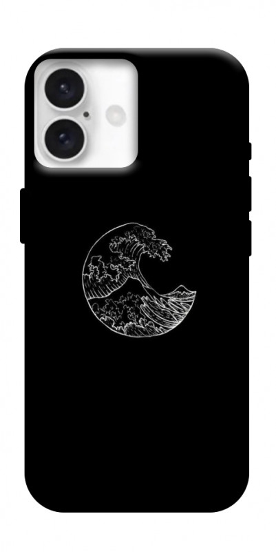 Чехол itsPrint Полумесяц для Apple iPhone 16 (6.1"), black, купить оптом с доставкой