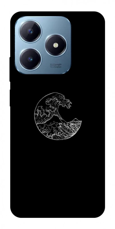 Чехол itsPrint Полумесяц для Realme C63 4G, black, купить оптом с доставкой
