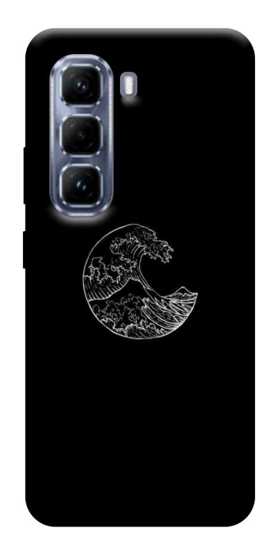 Чехол itsPrint Полумесяц для Infinix Hot 50 Pro, black, купить оптом с доставкой