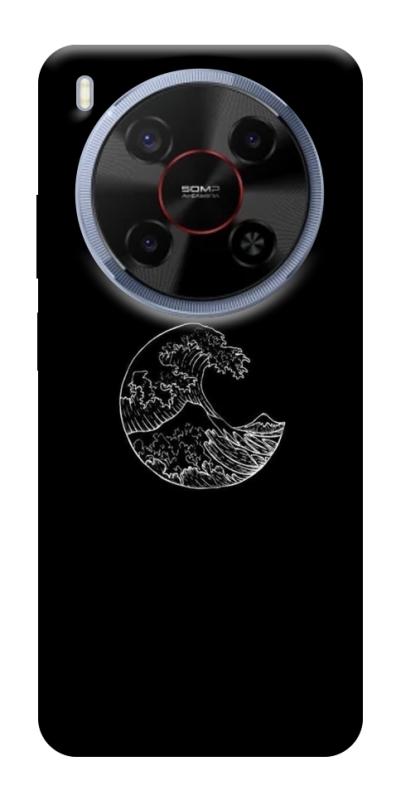 Чехол itsPrint Полумесяц для ZTE Nubia V70 Max, black, купить оптом с доставкой
