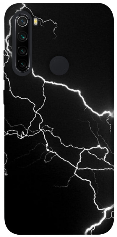Чехол itsPrint Молния для Xiaomi Redmi Note 8, black, купить оптом с доставкой