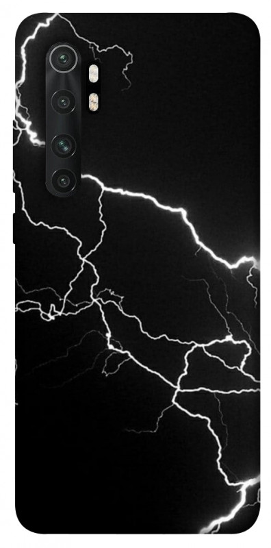 Чехол itsPrint Молния для Xiaomi Mi Note 10 Lite, black, купить оптом с доставкой