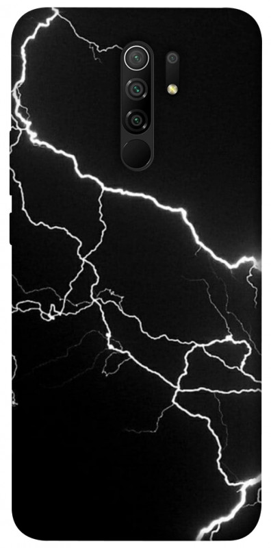Чехол itsPrint Молния для Xiaomi Redmi 9, black, купить оптом с доставкой