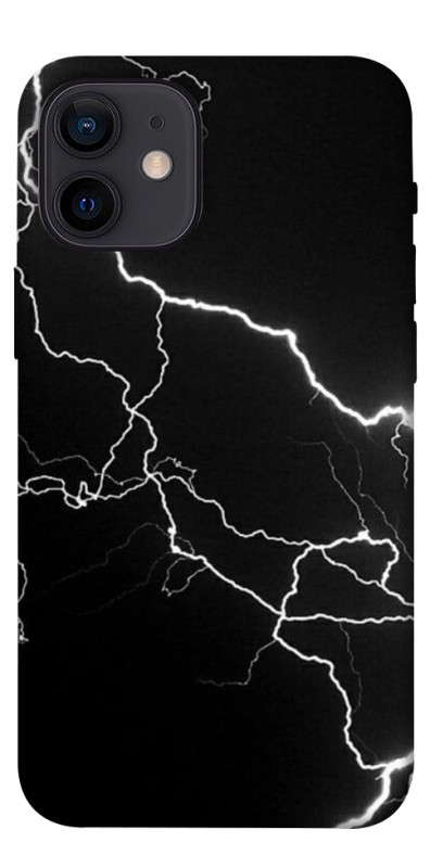 Чехол itsPrint Молния для Apple iPhone 12 mini (5.4"), black, купить оптом с доставкой