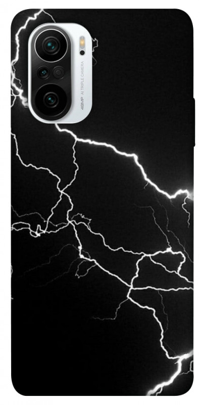 Чехол itsPrint Молния для Xiaomi Redmi K40 / K40 Pro / K40 Pro+ / Poco F3, black, купить оптом с доставкой