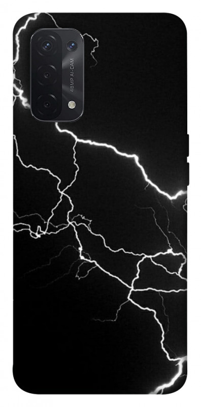 Чехол itsPrint Молния для Oppo A54 4G, black, купить оптом с доставкой