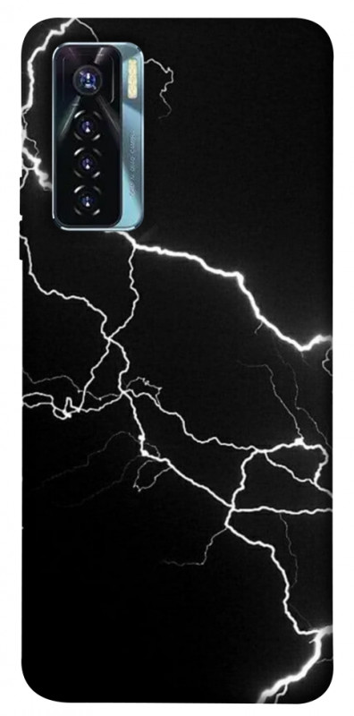 Чехол itsPrint Молния для TECNO Camon 17 Pro, black, купить оптом с доставкой