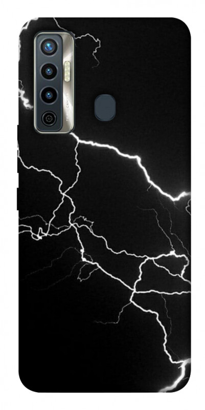 Чехол itsPrint Молния для TECNO Camon 17 Pro, black, купить оптом с доставкой