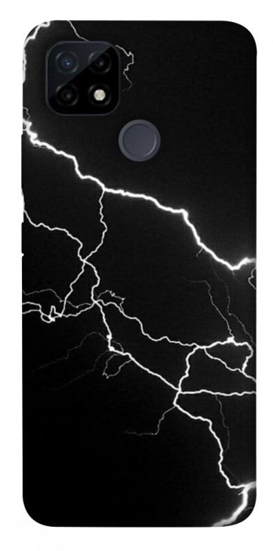 Чехол itsPrint Молния для Realme C21Y, black, купить оптом с доставкой