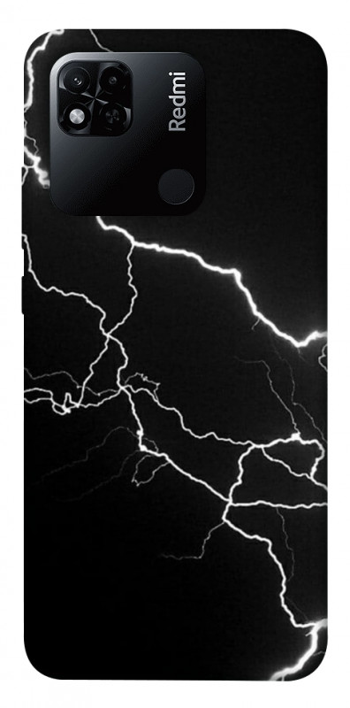 Чехол itsPrint Молния для Xiaomi Redmi 10A, black, купить оптом с доставкой