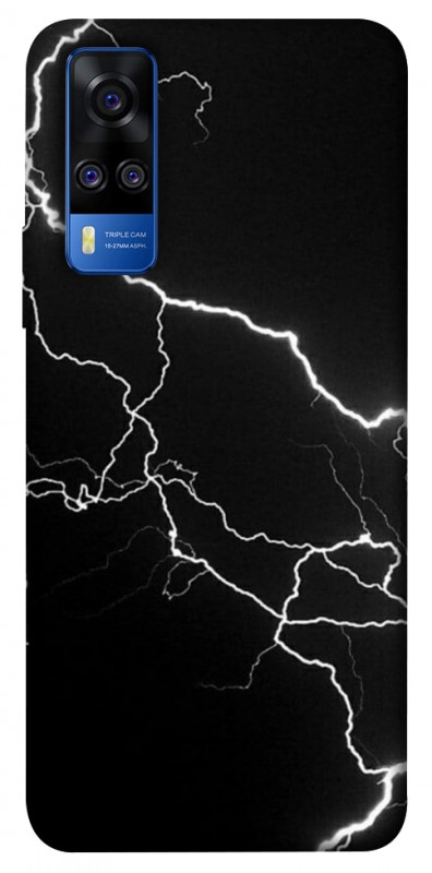 Чехол itsPrint Молния для Vivo Y51a, black, купить оптом с доставкой