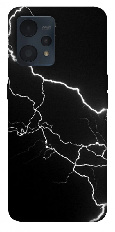 Чехол itsPrint Молния для Realme 9 4G / 9 Pro+, black, купить оптом с доставкой