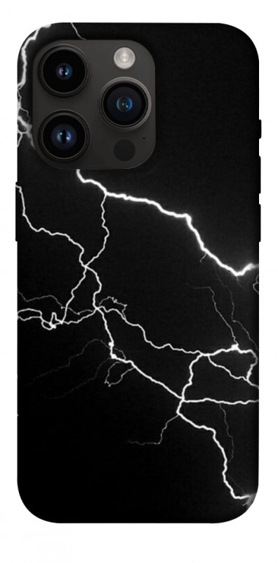 Чехол itsPrint Молния для Apple iPhone 14 Pro (6.1"), black, купить оптом с доставкой