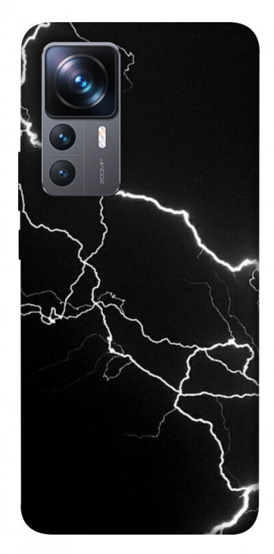 Чехол itsPrint Молния для Xiaomi 12T / 12T Pro, black, купить оптом с доставкой