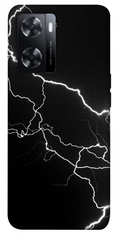 Чехол itsPrint Молния для Oppo A57s, black, купить оптом с доставкой