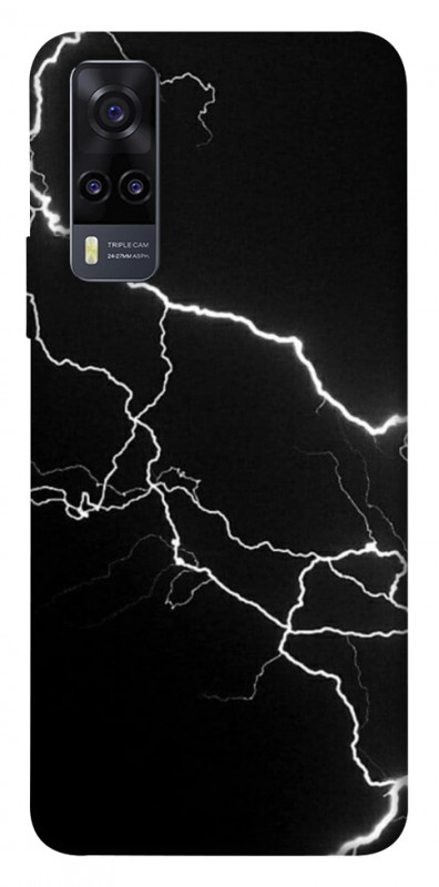 Чехол itsPrint Молния для Vivo Y31, black, купить оптом с доставкой